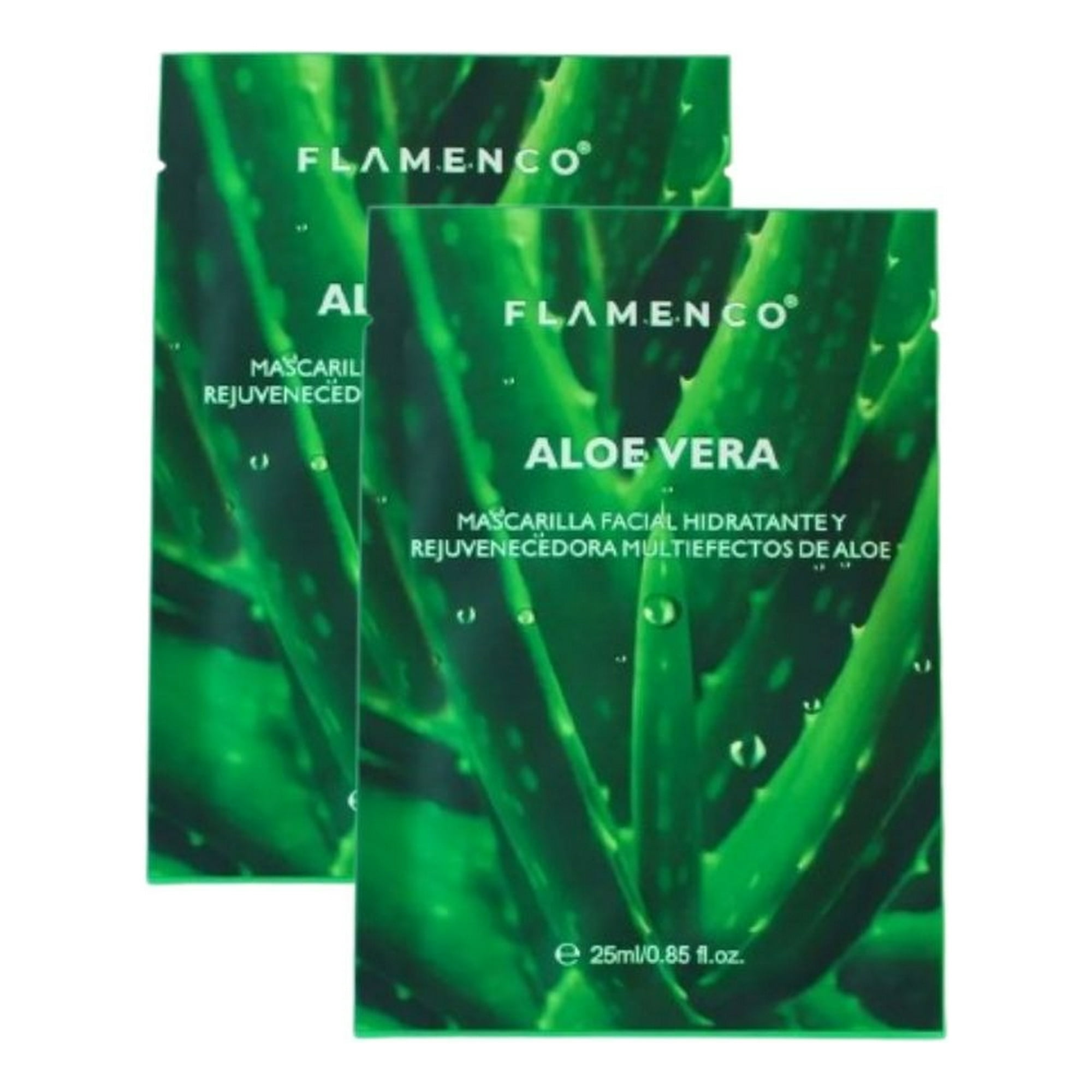 Genérico - Set 3 Mascarilla Facial Aloe Vera Hidratació Calmante Lau