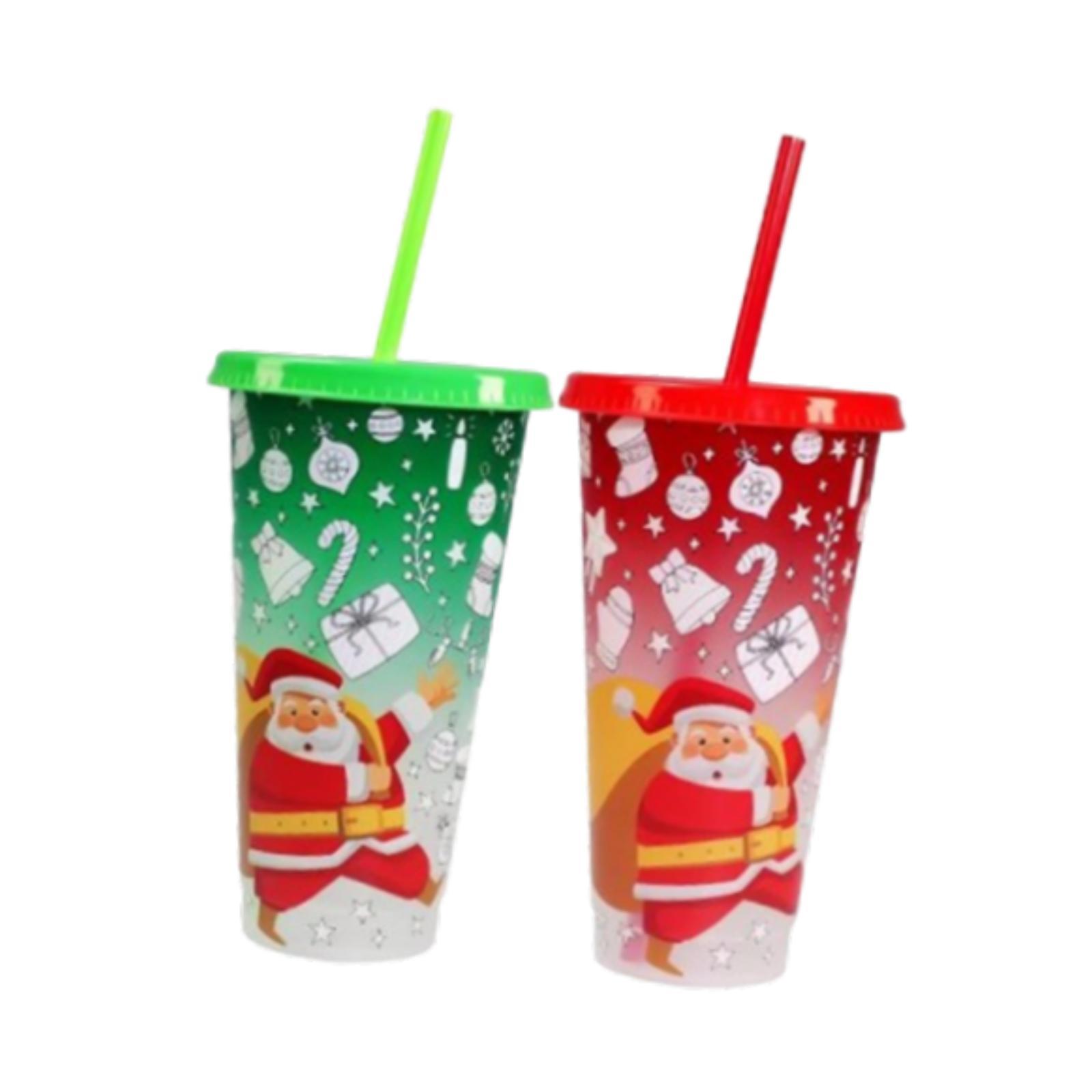 Bothyi - 2 Tazas Navideñas Que Cambian De Color, Reutilizables, Para Fiestas Navideñas, Para Mujeres Y Hombres