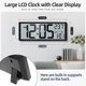 thumbnail image 2 of Reloj de pared Henescribe 41 cm con temperatura, fecha y alarma, 2 of 7