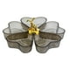 thumbnail image 2 of Bandeja Para Servir Dividida, Bandeja Decorativa De 5 Rejillas Para Aperitivos, Frutas Secas Dulces, Gris Con Conejo Dorado, 2 of 3