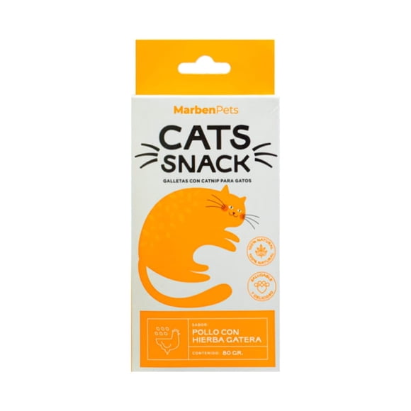 Galleta Gato con Catnip Sabor Pollo con Hierba Gatera Caja