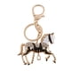 thumbnail image 2 of Diamantes De Imitación Caballos Colgante De Cadena Cristal Negro Llave Llavero, 2 of 4
