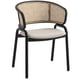 thumbnail image 1 of Sillón de comedor LeisureMod Ervilla, tapizado en terciopelo, color beige, 1 of 9