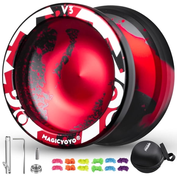 Yoyó Metálico MAGICYOYO V3 Responsive Negro Rojo 6061