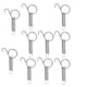thumbnail image 2 of 10 Paquetes De Gancho De Resorte De Puerta De Jaula De Metal Elástico Para Jaula De Conejo Grande, 2 of 5