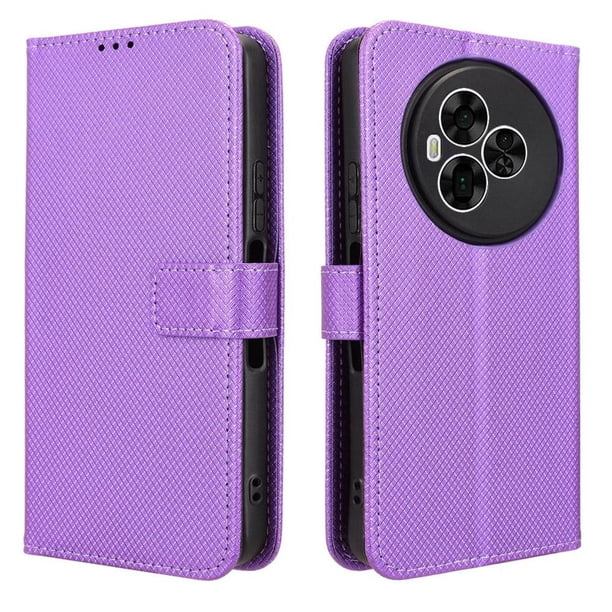 Funda Billetera para Samsung Galaxy A06 con Ranuras y Soporte Morado