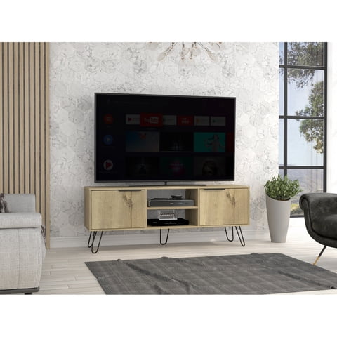 Tuhome - Rack Tv 65"" Augusta 2 Puertas Duna Y Wengue