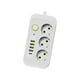 thumbnail image 1 of Regleta De Enchufes Múltiples, Adaptador De Carga Rápida De La UE Para Pared, Hogar, Oficina, Blanco 3, 1 of 5