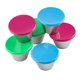 thumbnail image 2 of Cazuelitas Tablecraft 85 ml, juego de 6 con tapas de colores variados, 2 of 2