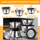 thumbnail image 4 of Juego De Bowls Belug Con Tapa Acero Inoxidable Antideslizante Plateado, 4 of 5