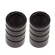 thumbnail image 4 of 1 par cortina decorativa polo / varilla finials extremos cabezas 22mm cilindro negro, 4 of 5