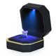 thumbnail image 3 of Caja de Anillos AVESON Cuadrada de Terciopelo con Luz LED Negra, 3 of 5