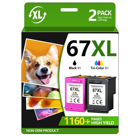 Cartucho de tinta TECKKIN 67XL remanufacturado para HP DeskJet 2700
