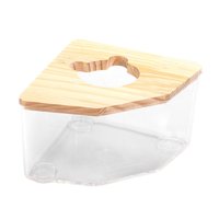 Magideal - Baño Para Hámster, Lavabo Para Mascotas, Decoración Del Hábitat Del Baño Para Mascotas, Contenedor De Arena De Excavación Extraíble Transparente, Bañe
