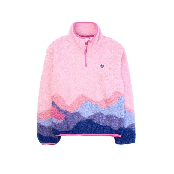 Polerón niña sherpa estampada ficcustex