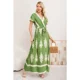 thumbnail image 1 of Maxi Vestido Largo Mujer Cruzado Estampado Casual Eventos 3383, 1 of 3