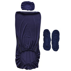 Magideal - Funda Extraíble Para Silla De Oficina, Funda Para Silla De Escritorio, Fundas Para Sillas De Ordenador, Funda Elástica Elástica Para Sillón Giratorio Azul Marino