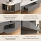 thumbnail image 4 of Rack Tv Flotante 160cm De Ancho 3 Puertas Hecho Por Melamina Gris Oscuro, 4 of 8