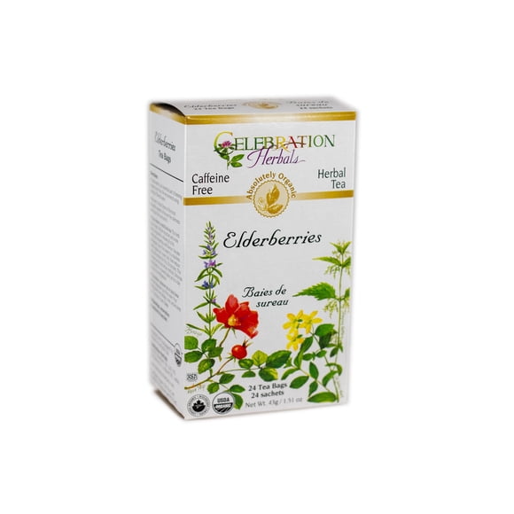 Té De Hierbas Orgánico De Saúco 24 Bolsitas