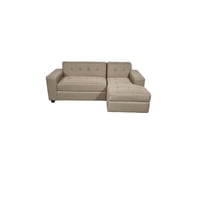 Diseños Valestrini - Sofa Seccional Lino Beige Divan Derecho