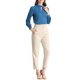 thumbnail image 2 of INSPIRE CHIC Blusa de Mujer con Cuello Alto, Pliegues y Botón de Ojal M Azul Pavo Real, 2 of 7