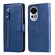 thumbnail image 2 of Funda con Cremallera para Huawei Nova 12, Carcasa Cartera de Cuero PU con Soporte y Tarjetero, 2 of 6