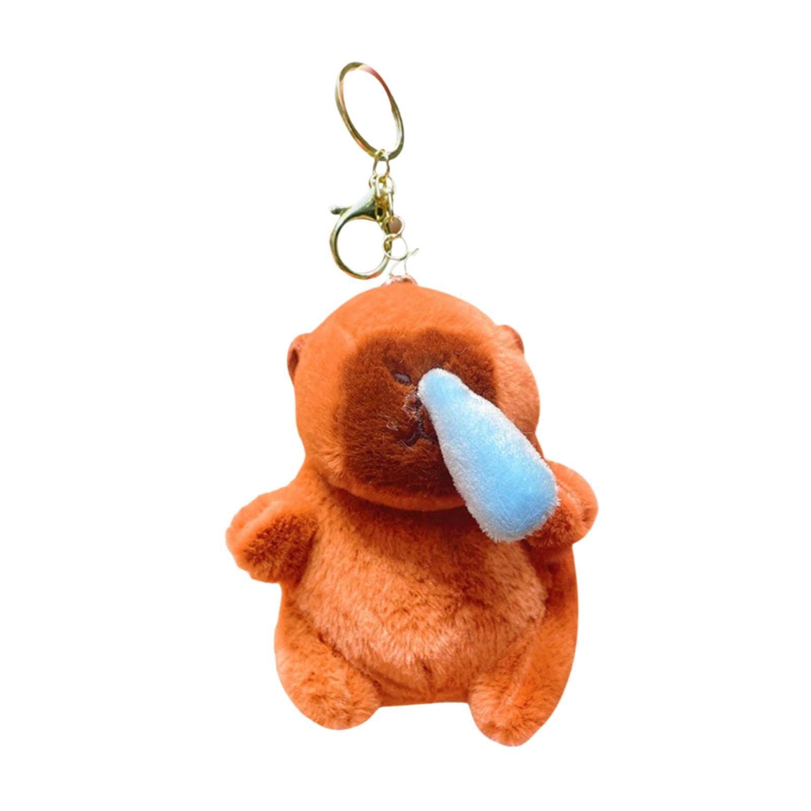 Magideal - Carpincho De Peluche, Colgante De Capibara, Decoración Para Habitación De Niños, Colgante De Bolso De Capibara, Llavero De Muñeca De Capibara De Felpa