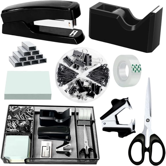 Set Accesorios Escritorio Daphilly Negro 12 Piezas Oficina