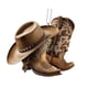 thumbnail image 1 of Sombrero De Vaquero Colgante Adorno árbol De Navidad Bolso Coche Espejo Retrovisor Colgante, 1 of 5