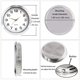 thumbnail image 2 of Inserto de reloj mini HILLHOME de 5,5 cm, cuarzo, bisel plateado, 2 of 6