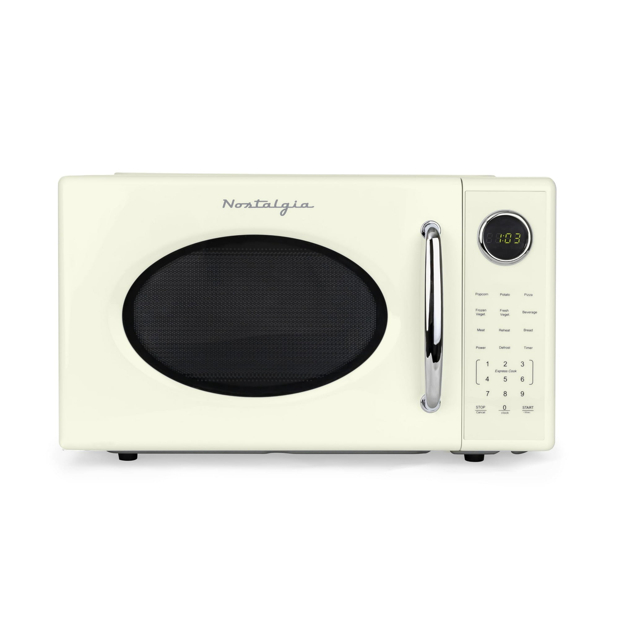 Horno Microondas Nostalgia Retro 1000 W 1.1 Pies Cúbicos Marfil