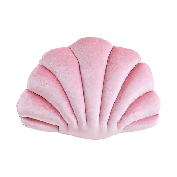 Almohada de concha de mar, cojín para silla, cojín de coche relleno firme, decoración para dormitorio, habitación, regalo de inauguración de la casa, Rosa
