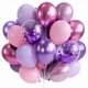 thumbnail image 1 of Globos PartyWoo 30 cm Rosa y Morado – Set de 66 piezas, 1 of 9