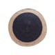 thumbnail image 1 of Alfombra Yute Redonda Centro Azul, 1 of 2