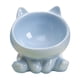 thumbnail image 3 of Cuenco De Cerámica Para Gatos, Plato Para Comida Y Agua Para Gatos, Cuenco Elevado Para Comida Seca Y Húmeda, Azul, 3 of 3