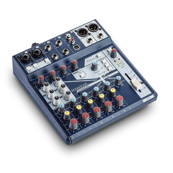 Mixer Soundcraft Notepad-8FX Interfaz de audio USB azul