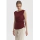 thumbnail image 2 of Polera Mujer Bote Drapeada Rojo, 2 of 4
