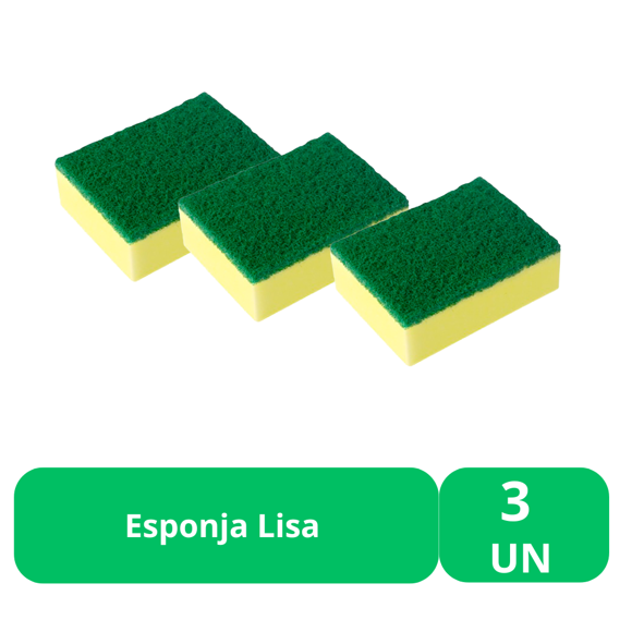 Esponja Lisa 3 Unidades