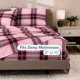 thumbnail image 5 of Juego de sábanas de franela Bare Home Symphony Plaid Pink Full, 5 of 9