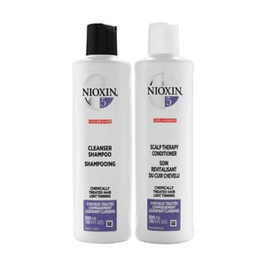 Duo Shampoo Nioxin Sistema 5 300Ml + Terapia Para Cuero Cabelludo 300Ml