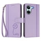 thumbnail image 3 of Funda Cartera Trébol para Xiaomi Poco X8 Pro con Ranuras Tarjetas y Carga Inalámbrica Morado claro, 3 of 6