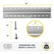 thumbnail image 3 of Colgador de fotos y espejos French Cleat OOK de aluminio de 45 kg, 3 of 8