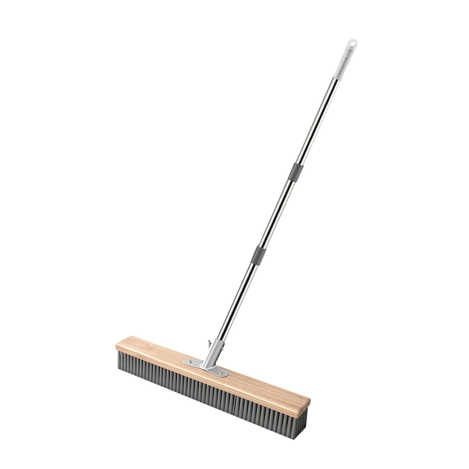 Ioensy - Cepillo De Alambre De Acero Inoxidable Con Mango Largo Para Jardín, Garaje Y Baño (50 Cm)