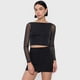 thumbnail image 4 of Skort Mujer Tiro Bajo Negro Corona, 4 of 5