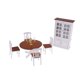 thumbnail image 2 of 1/12 Dollhouse Miniatura Muebles Comedor Mesa Mesa Silla Vino Kit, 2 of 5