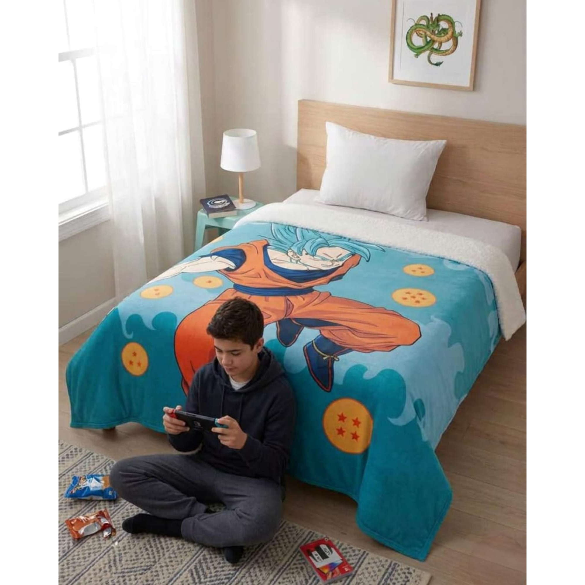 Mylhogar - Frazadas Polar Sherpa Plaza Y Media