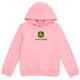 thumbnail image 1 of Sudadera de forro polar con capucha John Deere Pink 4T para niñas, 1 of 5