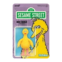 Figura De Acción Super7 Sesame Street Big Bird De 9,5 Cm Con Accesorio