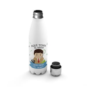 Creango - Botella Agua Termica Aqui Toma El Mejor Secretario De Acero Inoxidable