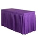 thumbnail image 1 of 47 'cubierta De La Falda De La Tabla Del Mantel Casero Para La Decoración Del Banquete De Boda Púrpura, 1 of 3
